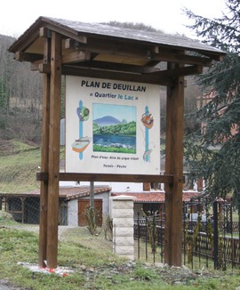 Panneau bois d'information Valberg 